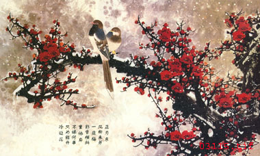 臘梅刺繡圖案  梅花刺繡裝飾畫(huà)  梅花刺繡屏風(fēng)