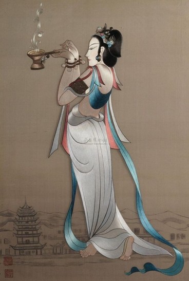 刺繡精品,古仕女蘇繡精品,蘇繡精品